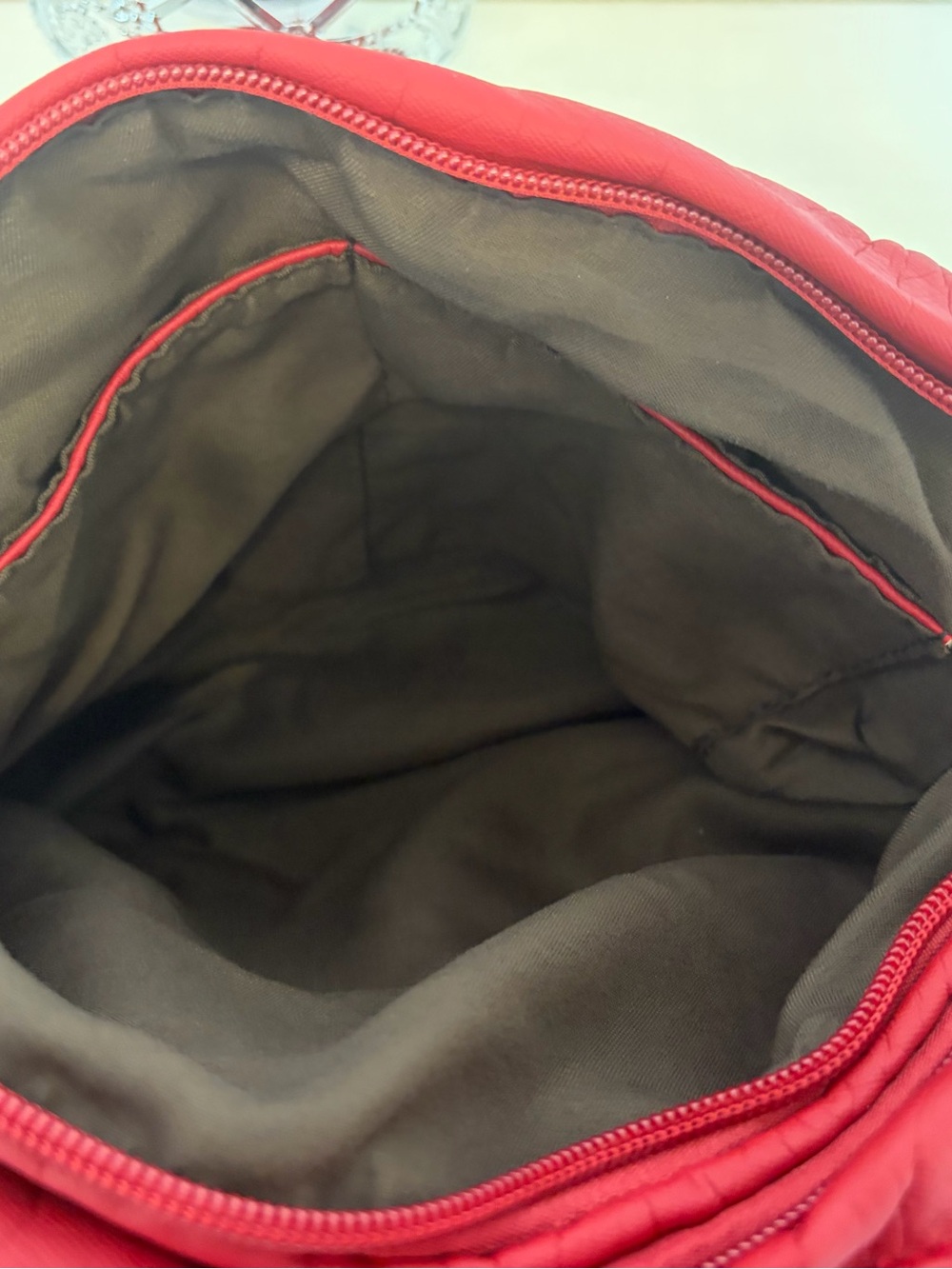 Scarleton Red Quilted Shoulder Bag - Picture 5 of 6